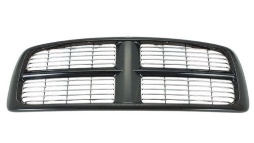 GRILLE ASSY CHROME INNER/BLACK FRAME REPLACEMENT FOR DODGE PICKUP DODGE RAM 1500 2005 PARTSLINK NUMBER CH1200259 GRILLE ASSY CHROME INNER/BLACK FRAME REPLACEMENT FOR DODGE PICKUP DODGE RAM 1500 2005 PARTSLINK NUMBER CH1200259