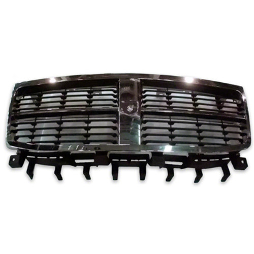 GRILLE MATTE-BLACK W/CHROME FRAME 07-09 REPLACEMENT FOR DODGE DURANGO 2008 PARTSLINK NUMBER CH1200332 GRILLE MATTE-BLACK W/CHROME FRAME 07-09 REPLACEMENT FOR DODGE DURANGO 2008 PARTSLINK NUMBER CH1200332