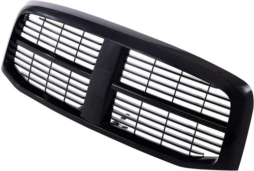 GRILLE MATTE-BLACK	 REPLACEMENT FOR DODGE PICKUP DODGE RAM MEGA CAB 2008 PARTSLINK NUMBER  CH1200280