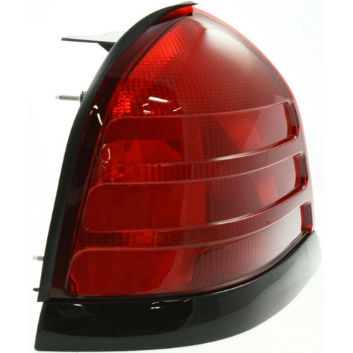 TAIL LAMP LH (BLACK MOULDING-2 BULB-RED) HQ REPLACEMENT FOR FORD CROWN VICTORIA 2008 PARTSLINK NUMBER FO2800160