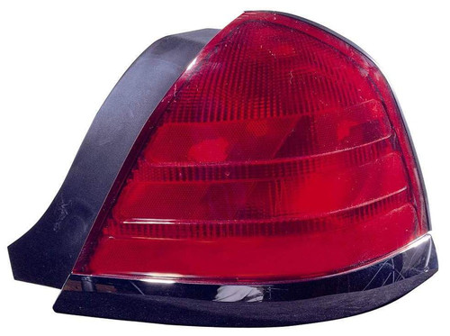 TAIL LAMP RH (BLACK MOULDING-2 BULB-RED) HQ REPLACEMENT FOR FORD CROWN VICTORIA 2008 PARTSLINK NUMBER FO2801160 TAIL LAMP RH (BLACK MOULDING-2 BULB-RED) HQ REPLACEMENT FOR FORD CROWN VICTORIA 2008 PARTSLINK NUMBER FO2801160