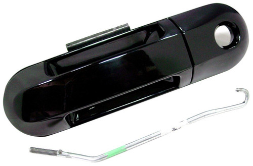DOOR HANDLE FR LH OUTER SMOOTH W/KEYHOLE PTM REPLACEMENT FOR FORD EXPLORER 2008 PARTSLINK NUMBER  FO1310138