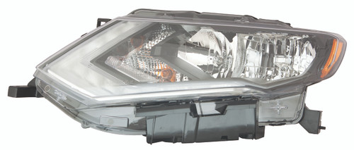 HEAD LAMP LH HALOGEN CAPA  REPLACEMENT FOR NISSAN ROGUE HYBRID 2019 PARTSLINK NUMBER 	NI2502254C