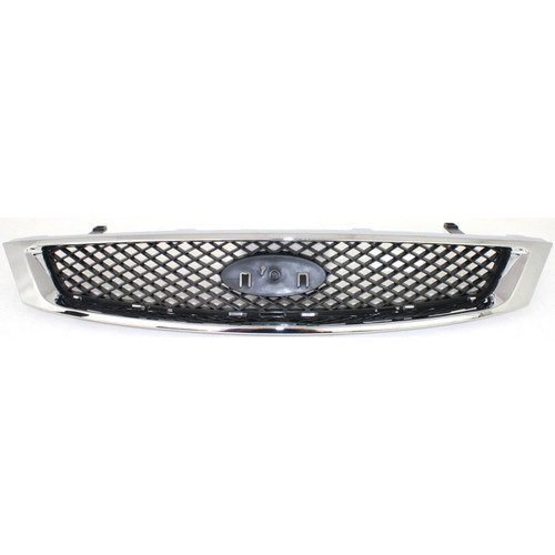 GRILLE CHROME/BLACK REPLACEMENT FOR FORD FOCUS 2005 PARTSLINK NUMBER FO1200430