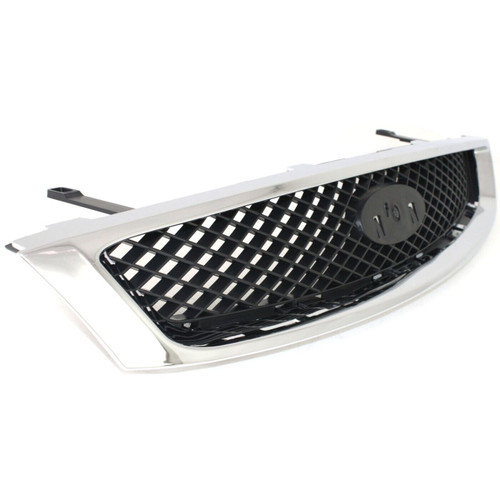 GRILLE CHROME/BLACK REPLACEMENT FOR FORD FOCUS 2005 PARTSLINK NUMBER FO1200430