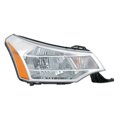 HEAD LAMP RH (BRIGHT CHROME TRIM) EXCLUDE 10-11 SDN SES MODEL CAPA REPLACEMENT FOR FORD FOCUS 2008 PARTSLINK NUMBER  FO2503244C