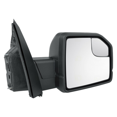DOOR MIRROR RH MANUAL STANDARD TYPE CONVEX GLASS W/BLIND SPOT TEXTURED  REPLACEMENT FOR FORD PICKUP F150 2015 PARTSLINK NUMBER  FO1321521