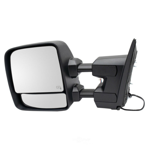 DOOR MIRROR LH POWER HTD TEXTURED BLACK W/O DIMMING GLASS W/SIGNAL/PUDDLE LAMP/TOW STYLE  REPLACEMENT FOR NISSAN TITAN XD PICKUP 2019 PARTSLINK NUMBER 	NI1320307