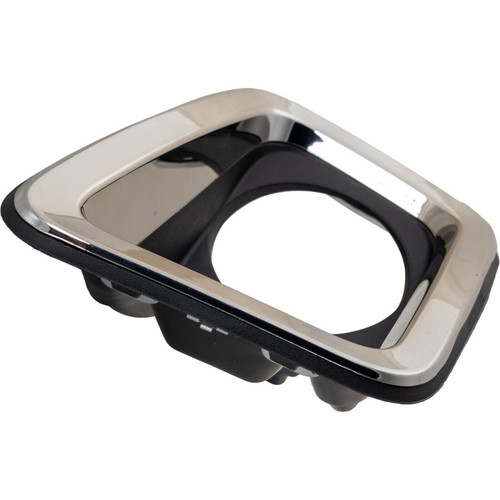 FOG LAMP BEZEL FR LH SMOKE CHROME TEXTURED BLACK  REPLACEMENT FOR NISSAN TITAN XD PICKUP 2019 PARTSLINK NUMBER NI1038170