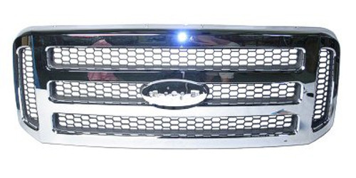 GRILLE ALL CHROME XLT/LARIAT/AMARILLO MODEL REPLACEMENT FOR FORD PICKUP F450 SUPERDUTY 2005 PARTSLINK NUMBER FO1200456 GRILLE ALL CHROME XLT/LARIAT/AMARILLO MODEL REPLACEMENT FOR FORD PICKUP F450 SUPERDUTY 2005 PARTSLINK NUMBER FO1200456