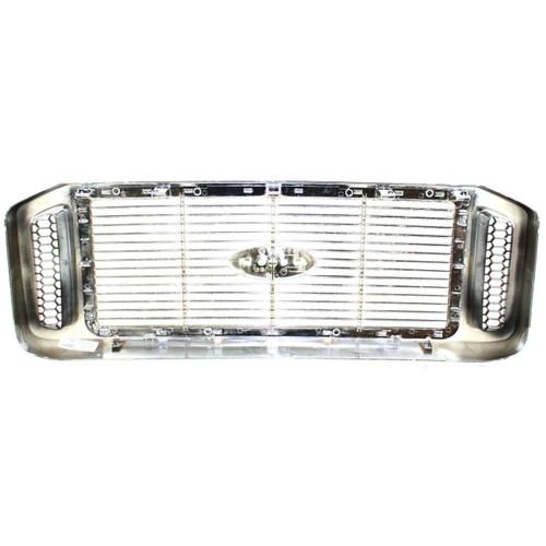 GRILLE FRAME W/BILLET REPLACEMENT FOR FORD PICKUP F450 SUPERDUTY 2005 PARTSLINK NUMBER FO1200459