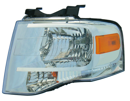 HEAD LAMP LH CHROME BEZEL HQ REPLACEMENT FOR FORD EXPEDITION 2008 PARTSLINK NUMBER FO2502226 HEAD LAMP LH CHROME BEZEL HQ REPLACEMENT FOR FORD EXPEDITION 2008 PARTSLINK NUMBER FO2502226