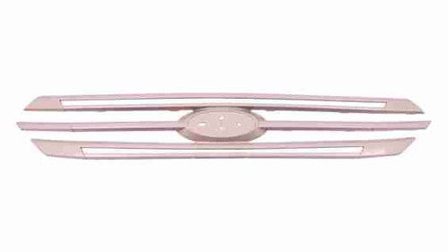 GRILLE MOULDING OUTER MATTE-GRAY W/CHROME STRIP REPLACEMENT FOR FORD TAURUS 2015 PARTSLINK NUMBER FO1210115 GRILLE MOULDING OUTER MATTE-GRAY W/CHROME STRIP REPLACEMENT FOR FORD TAURUS 2015 PARTSLINK NUMBER FO1210115