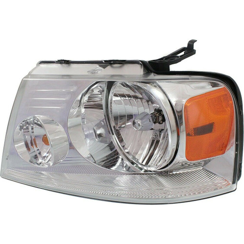 HEAD LAMP LH W/CHROME TRIM CAPA REPLACEMENT FOR FORD  PICKUP FORD LIGHTDUTY (F150) 2008 PARTSLINK NUMBER  FO2502201C