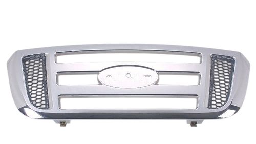 GRILLE CHROME W/BLACK INNER EXCLUDE STX MODEL REPLACEMENT FOR FORD RANGER PICKUP 2WD 2008 PARTSLINK NUMBER  FO1200474
