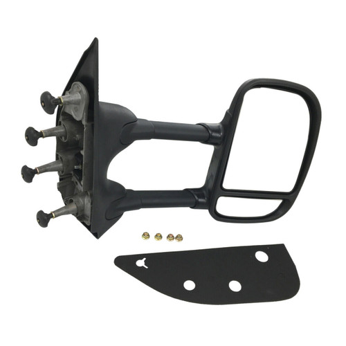DOOR MIRROR RH MANUAL TEXTURED DUAL GLASS TELESCOPE TYPE REPLACEMENT FOR FORD VAN FORD ECONOLINE 2008 PARTSLINK NUMBER  	FO1321238