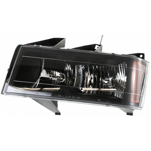 HEAD LAMP LH W/BLACK BEZEL W/O XTREME PKG HQ REPLACEMENT FOR GMC CONYON 2005 PARTSLINK NUMBER GM2502234