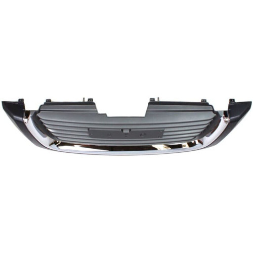 GRILLE CHROME/BLACK W/BLACK FRAME W/O H/L WASHER HOLE REPLACEMENT FOR GMC ENVOY XUV 2005 PARTSLINK NUMBER GM1200604