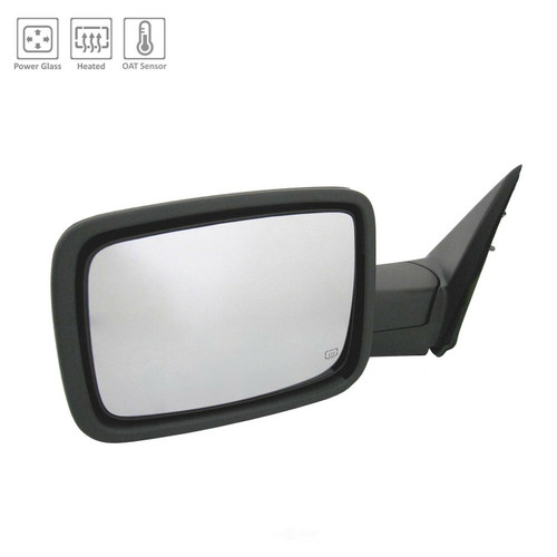 DOOR MIRROR LH POWER HTD STD TYPE W/DUAL PLUG   REPLACEMENT FOR RAM PICKUP-RAM-3500 2019 PARTSLINK NUMBER CH1320458