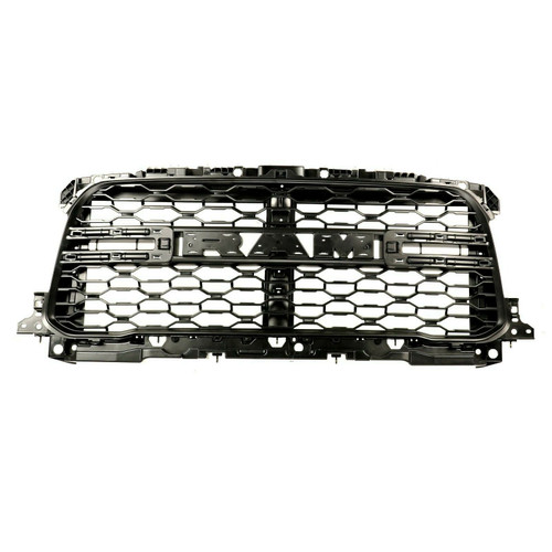 GRILLE FR BLACK MESH PATTERN W/ NOSTRILS W/O CAMERA/MOLDINGS FOR TRADESMAN MODELS     REPLACEMENT FOR RAM PICKUP-RAM-4500 2019 PARTSLINK NUMBER 	CH1200430