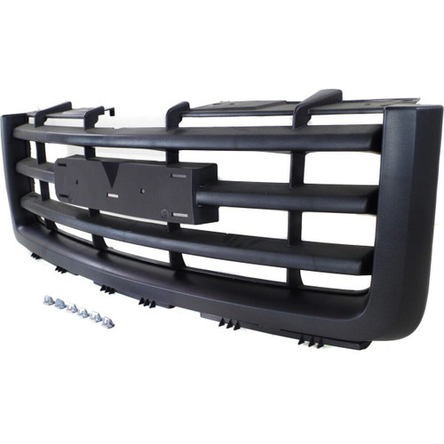 GRILLE MATTE-BLACK 3 HORIZONTAL BLACK BARS W/BLACK FRAME EXCLUDE DENALI REPLACEMENT FOR GMC PICKUP GMC SIERRA - 1500,2500-3500 2008 PARTSLINK NUMBER  GM1200583