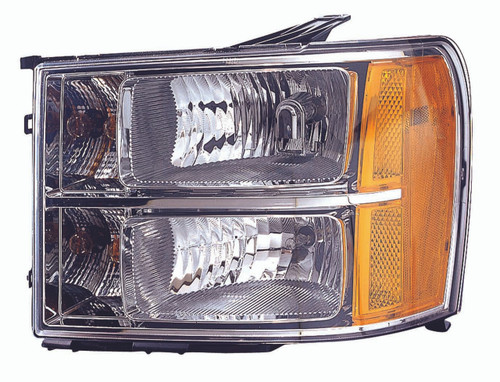 HEAD LAMP LH HQ REPLACEMENT FOR GMC PICKUP GMC SIERRA - 1500,2500-3500 2008 PARTSLINK NUMBER  GM2502283