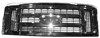 GRILLE GREY W/CHROME MOLDING REPLACEMENT FOR FORD VAN E450 SUPER DUTY 2015 PARTSLINK NUMBER FO1200507 GRILLE GREY W/CHROME MOLDING REPLACEMENT FOR FORD VAN E450 SUPER DUTY 2015 PARTSLINK NUMBER FO1200507
