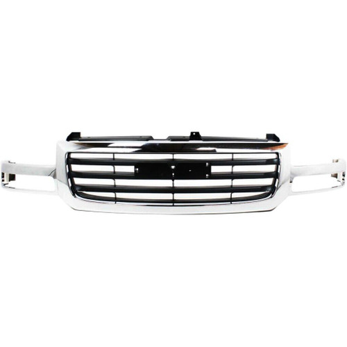 GRILLE CHROME/BLACK REPLACEMENT FOR GMC PICKUP GMC DENALI 1500 2005 PARTSLINK NUMBER GM1200475