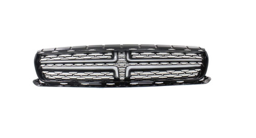 GRILLE CHROME CROSSHAIR W/PTD BLACK MESH EXCLUDE SCAT PACK/SRT/HELLCAT MODEL REPLACEMENT FOR DODGE CHARGER 2023 PARTSLINK NUMBER CH1200391