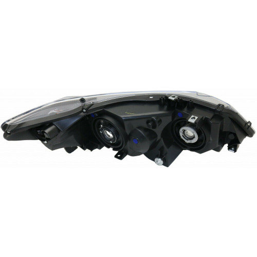 HEAD LAMP LH BLACK HOUSING CAPA REPLACEMENT FOR HONDA CIVIC COUPE 2008 PARTSLINK NUMBER  HO2518111C