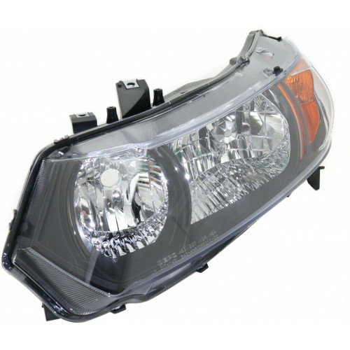 HEAD LAMP LH BLACK HOUSING CAPA REPLACEMENT FOR HONDA CIVIC COUPE 2008 PARTSLINK NUMBER  HO2518111C