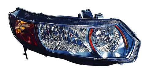 HEAD LAMP LH 6 SPEED 2.0L HQ REPLACEMENT FOR HONDA CIVIC COUPE 2008 PARTSLINK NUMBER  HO2502133