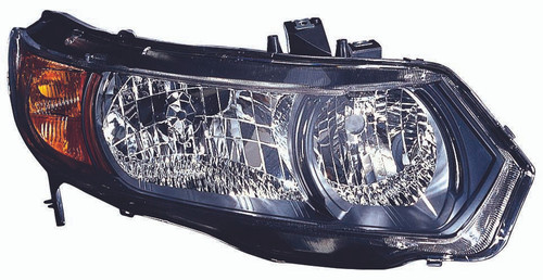 HEAD LAMP RH BLACK HOUSING REPLACEMENT FOR HONDA CIVIC COUPE 2008 PARTSLINK NUMBER HO2519111 HEAD LAMP RH BLACK HOUSING REPLACEMENT FOR HONDA CIVIC COUPE 2008 PARTSLINK NUMBER HO2519111