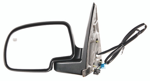 DOOR MIRROR LH POWER HTD TEXTURED REPLACEMENT FOR GMC YUKON XL 2005 PARTSLINK NUMBER GM1320293