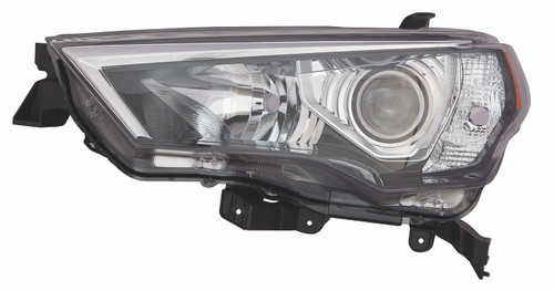 HEAD LAMP LH HALOGEN W/CHROME TRIM/BLACK BEZEL HQ REPLACEMENT FOR TOYOTA 4RUNNER 2019 PARTSLINK NUMBER TO2518150 HEAD LAMP LH HALOGEN W/CHROME TRIM/BLACK BEZEL HQ REPLACEMENT FOR TOYOTA 4RUNNER 2019 PARTSLINK NUMBER TO2518150