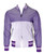 Purple/white seersucker jogger suit