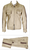 Tan linen casual suit