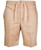 Tan shorts Linen drawstring pants/front