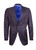 Two button black check single breasted sport jackets