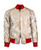 Tan jacquard bomber jacket