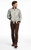 Brown & Teal jacquard bomber jacket side