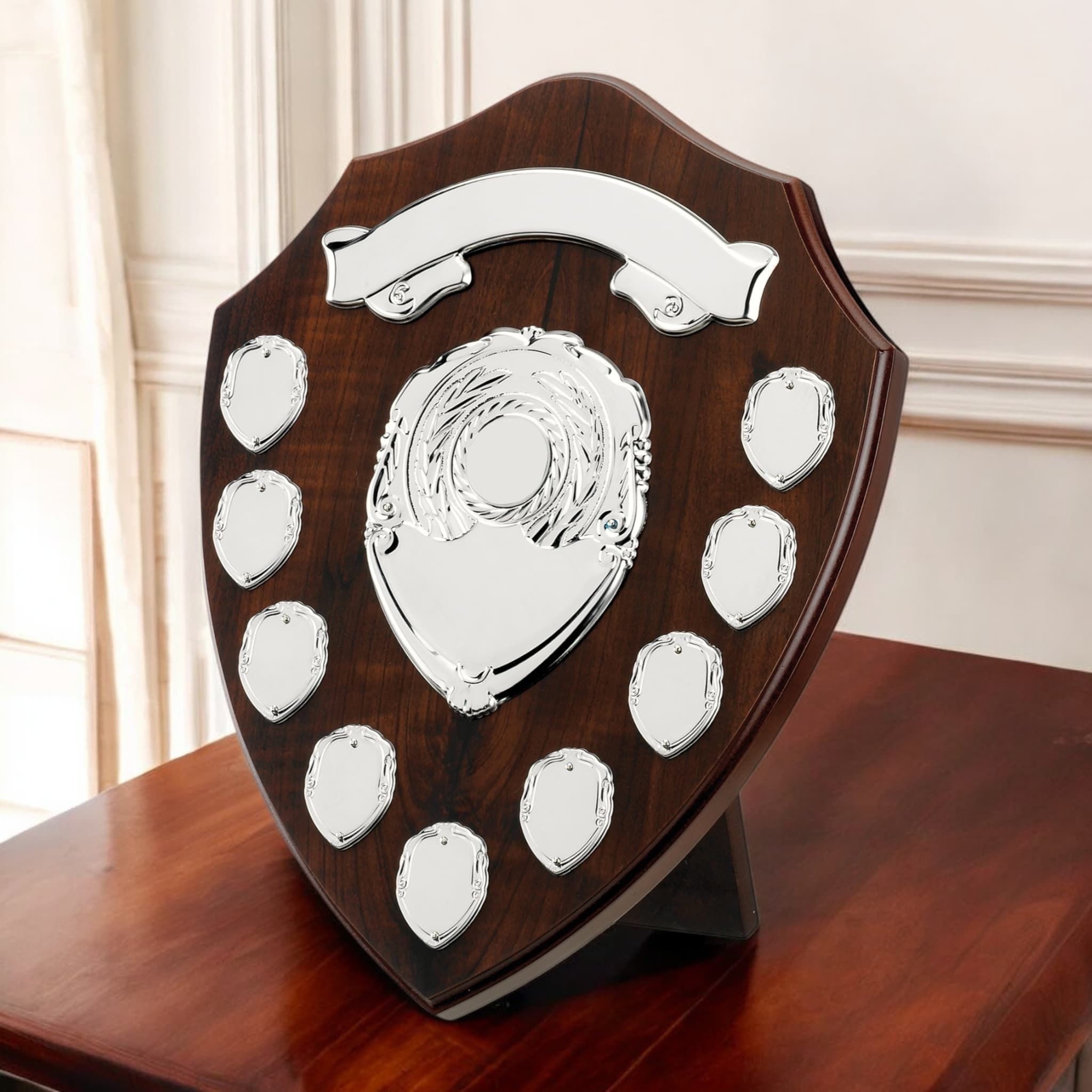 Dark Cherry Shield trophy