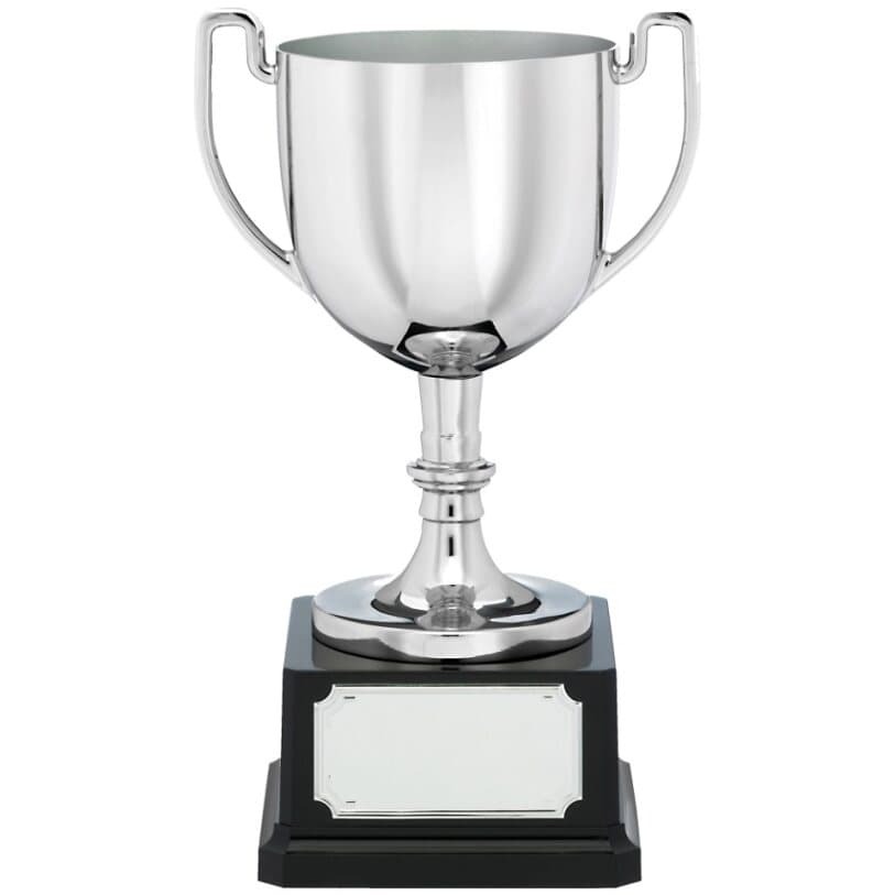 Premium engraved nickel plated cast cup
