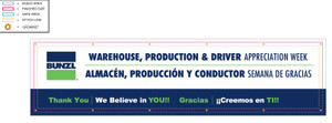 10' X 2.5' Single-Sided Vinyl Banner - 13 oz. 10' X 2.5' Single-Sided Vinyl Banner - 13 oz.