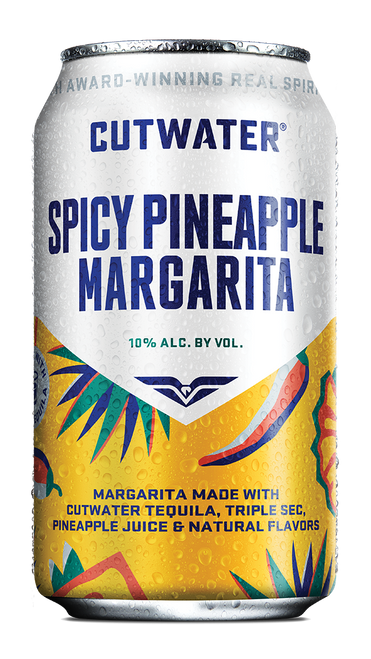 Cutwater Spicy Pineapple Margarita 4 Pack 355ml