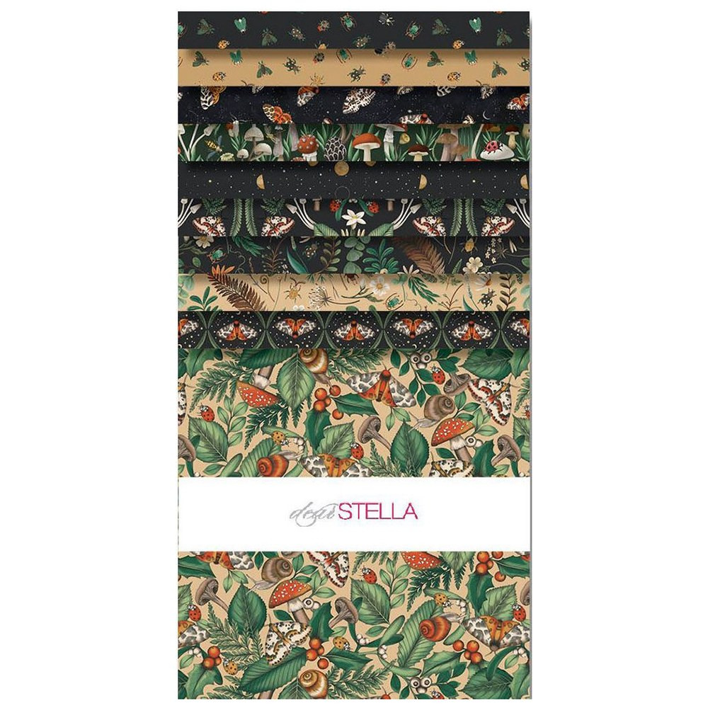 Dear Stella Fabrics Moth to a Flame Ten Inch Squares, 42 Pcs Moth ...