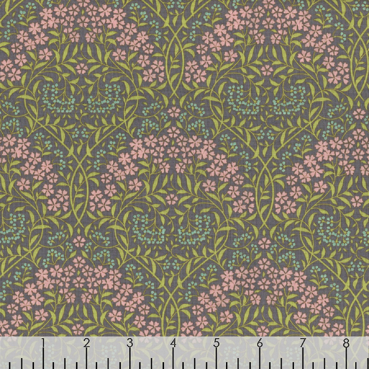 Tilda Fabrics Sanctuary Larissa Greygreen | Quilt Fabric