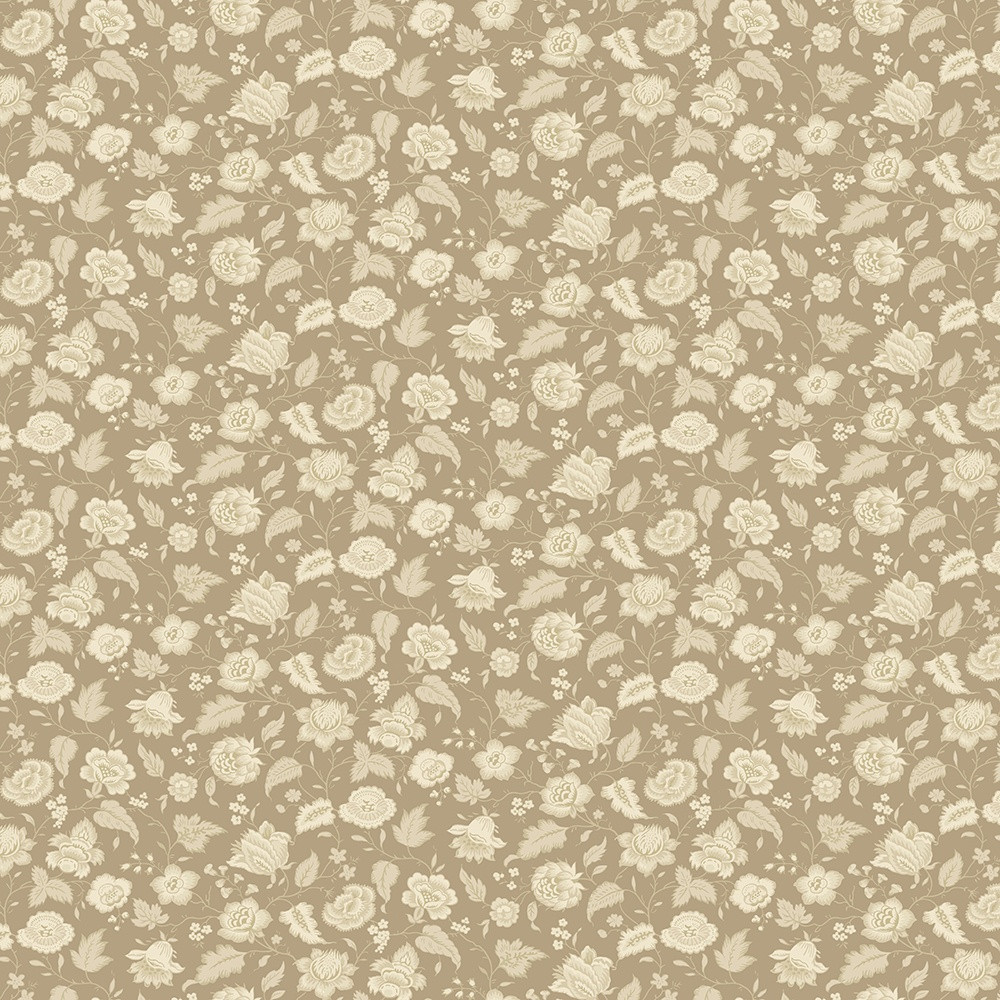Andover Fabrics Wildflower Cottage Renee Nanneman Brown Cream