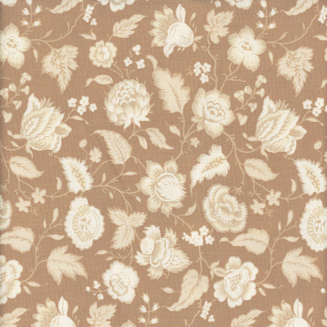 Andover Fabrics Wildflower Cottage Renee Nanneman Brown Cream