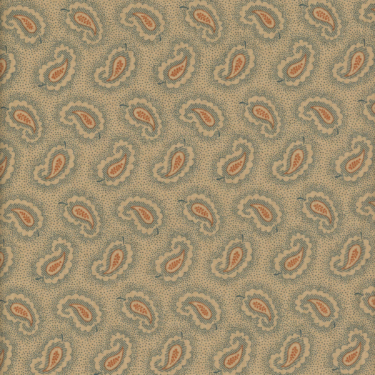 Andover Fabrics Carolina by Jo Morton Blue Dotted Paisley | Quilt